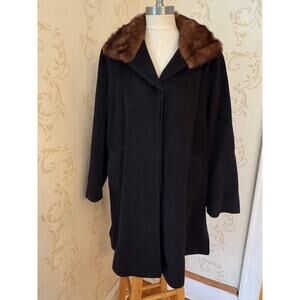 Ladies 14 Italy Cinzia Rocca Beautiufl Fur Collar Coat